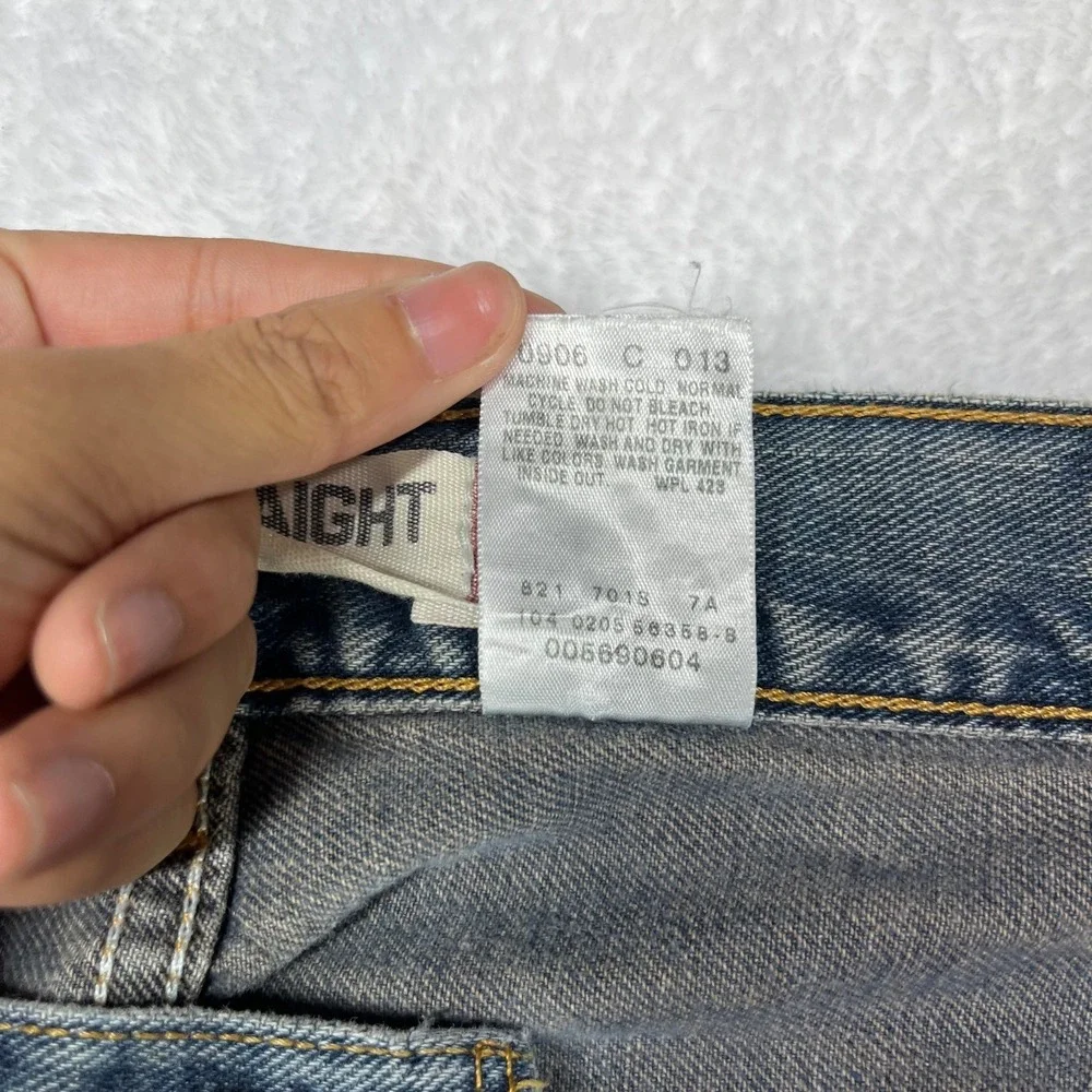 Levi's 559 Loose Straight Jeans Men's Blue Denim Pockets‎ Classic 37X29 - Flaws